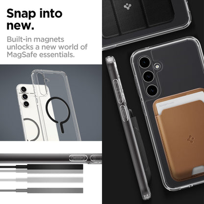 ACS06374 - Galaxy S23 FE Case Ultra Hybrid OneTap Metal Ring (MagFit) in black snap into new. built in metal ring unlocks a new world of mag safe essentials.