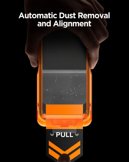 AGL09859- iPhone 17 Air - Glas.tR AlignMaster S showing automatic dust removal and alignment