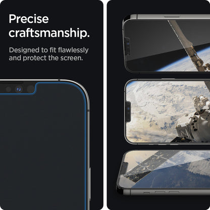 AGL03375 - iPhone 13 Pro Max Screen Protector EZ FIT GLAS.tR SLIM showing the precise craftsmanship. Designed to fit flawlessly and protect the screen