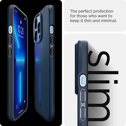 ACS03192 - iPhone 13 Pro Max Case Thin Fit in metal slate showing the perfect protection for those who want to keep it thin and minimal