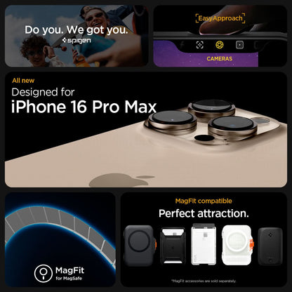 ACS07998 - iPhone 16 Pro Max Case Ultra Hybrid (MagFit) in White do you. we got you. easy approach. all new designed for iPhone 16 pro max. Magfit for magsafe. Magfit compatible. perfect attraction.