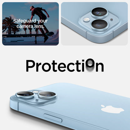 AGL05602 - iPhone 14 / 14 Plus Optik Pro Lens Protector in blue capture the moment. Protection.