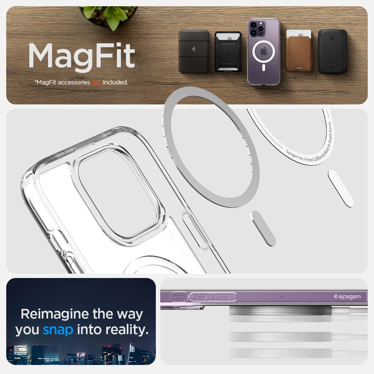 ACS05583 - iPhone 14 Pro Max Case Ultra Hybrid (MagFit) in frost clear
