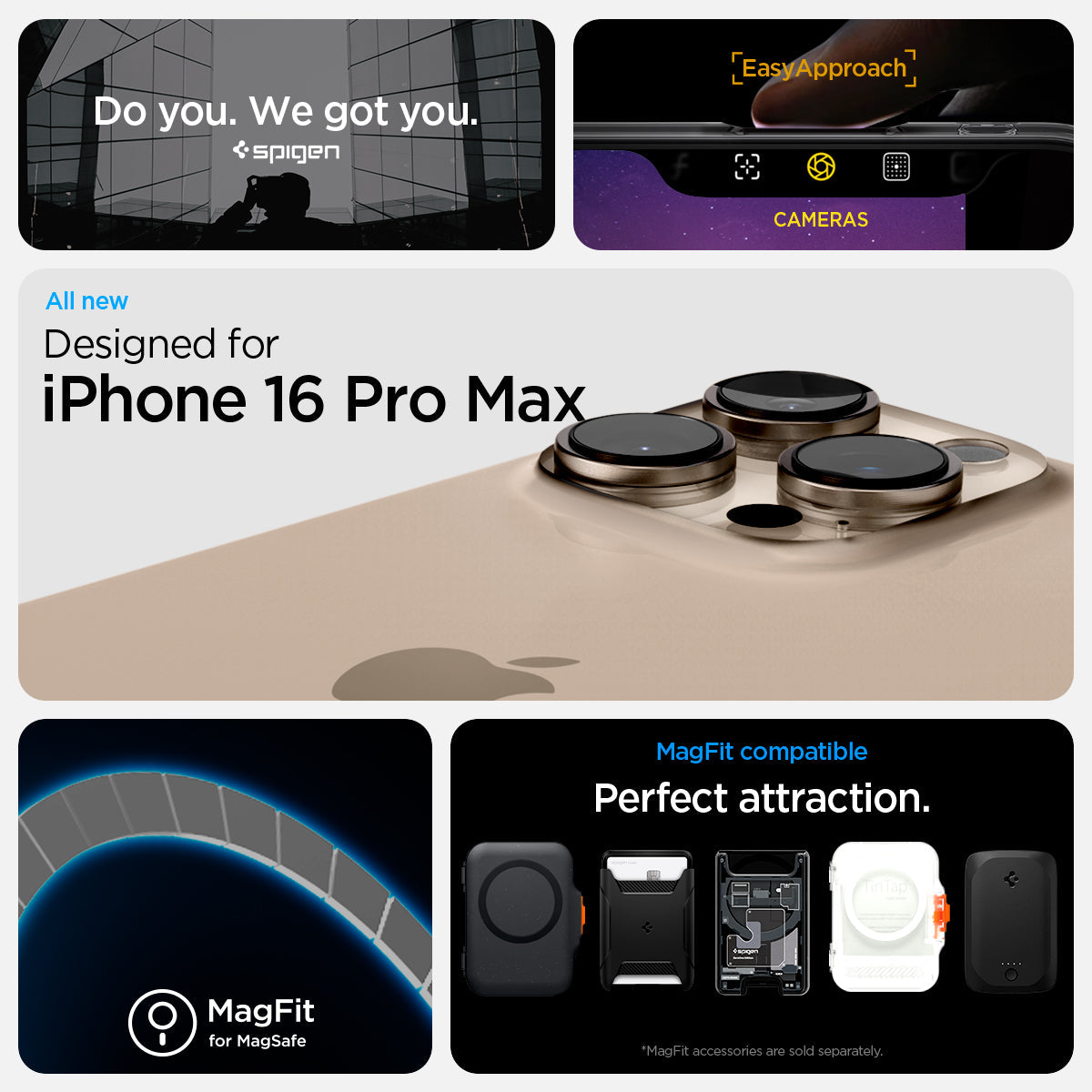 ACS08004 - iPhone 16 Pro Max Case Ultra Hybrid Zero One (MagFit) in Zero One do you. we got you. easy approach. all new designed for iPhone 16 pro max. Magfit for magsafe. Magfit compatible. perfect attraction.