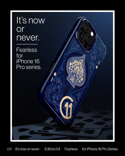 ACS09319 - iPhone 16 Pro Max Case c11 Series Fearless Edition (MagFit) in Fearless showing the Fearless for iPhone 16 Pro series