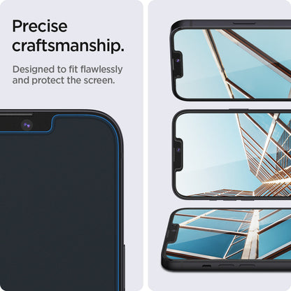 AGL03396 - iPhone 13 Mini Screen Protector EZ FIT GLAS.tR SLIM showing the precise craftsmanship. Designed to fit flawlessly and protect the screen