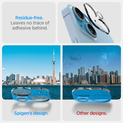 AGL05762 - iPhone 14 / 14 Plus Optik Lens Protector in crystal clear residue free. leaves no trace of adhesive behind.