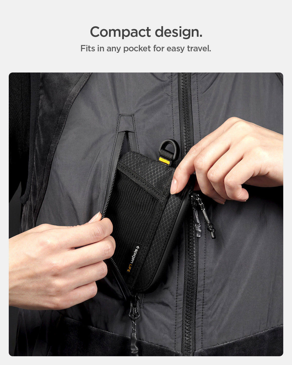 AFA11229 - Soft Card Holder | LF300 in Black showing compact design