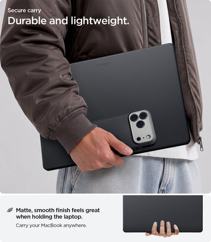 ACS11267 - MacBook Air 15-inch Nano Pop Black Sesame showing a durable lightweight design with a smooth matte finish