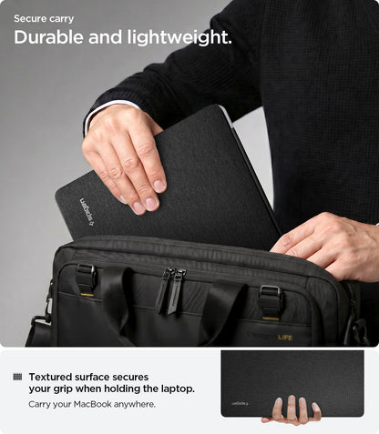 ACS04211 - MacBook Pro 16-inch Case Urban Fit in Black showing durable and lightweight