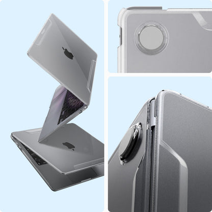 ACS05271 - MacBook Air Case Thin Fit in crystal clear showing the different angles