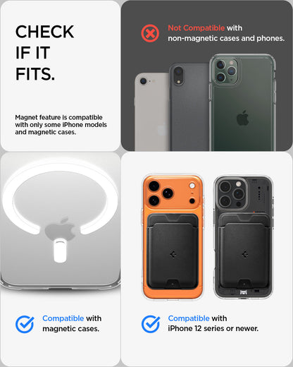 AFA11337 - Spigen Valentinus MagFit Wallet showing check if it fits