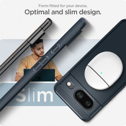 ACS06289 - Pixel 8 Case Thin Fit in metal slate form fitted for your device. Optimal and slim design.
