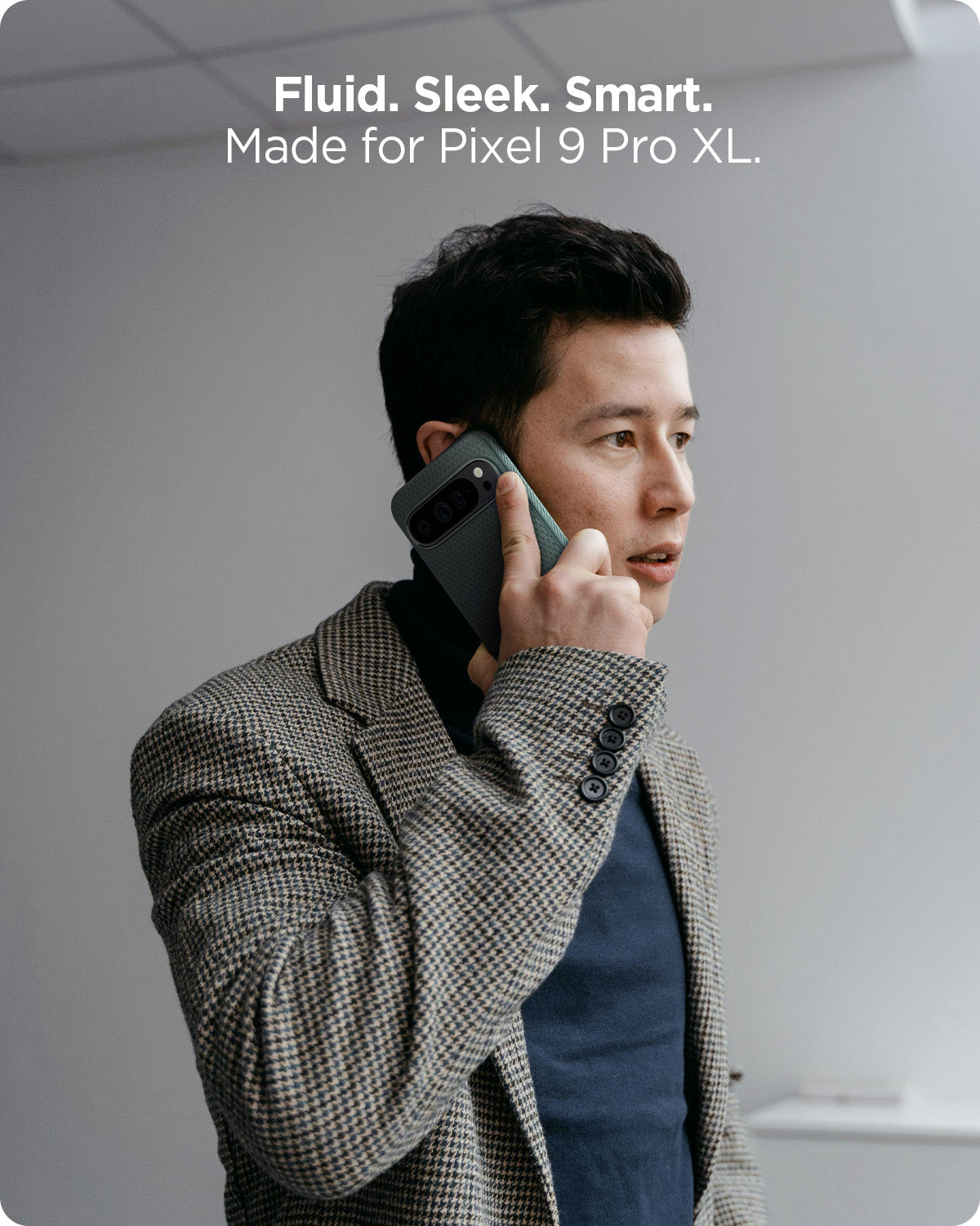 ACS07717 - Pixel 9 Pro XL Case Liquid Air in Abyss Green fluid, sleek, smart made for Pixel 9 Pro XL.