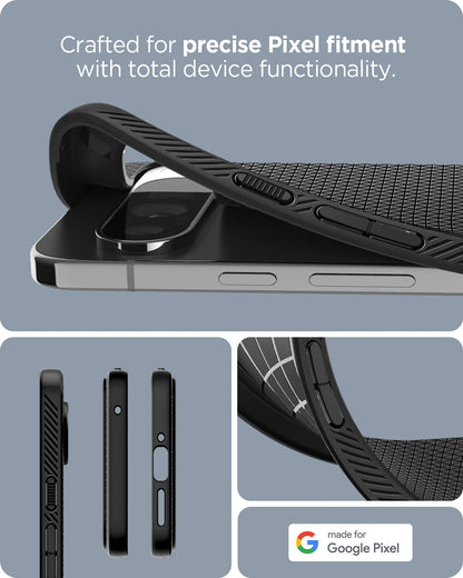 ACS07716 - Pixel 9 Pro XL Case Liquid Air in Matte Black crafted for precise pixel fitment with total device functionality.