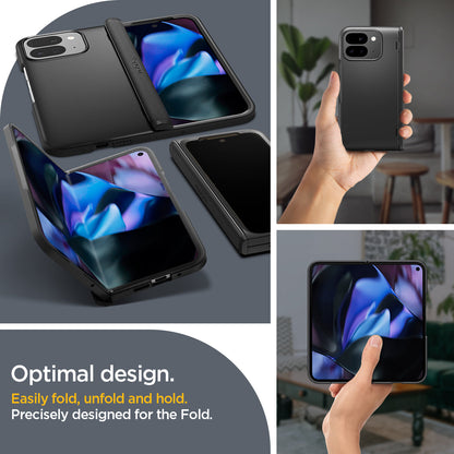 ACS07587 - Pixel 9 Pro Fold Case Slim Armor Pro in Black optimal design. Easily fold, unfold and hold. precisely designed for the fold.
