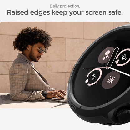 ACS07598 - Pixel Watch 3 (45mm) Case Liquid Air in Matte Black daily protection. Raised edges keep your screen safe.