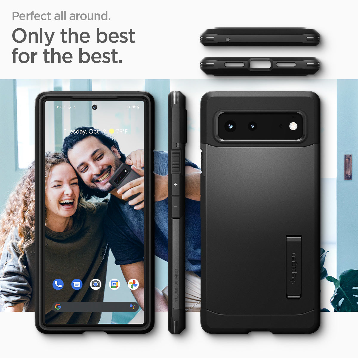 ACS03442 - Pixel 6 Case Tough Armor in black perfect all around. only the best for the best.