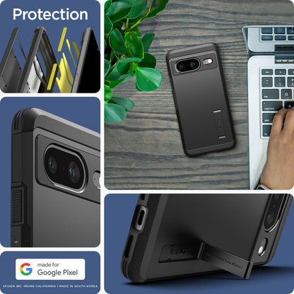 ACS06282 - Pixel 8 Case Tough Armor in black made for google.