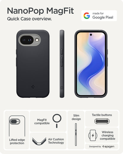 ACS11287 - Pixel 10a Nano Pop (Mag Fit) in Blueberry Navy a quick case overview with various features