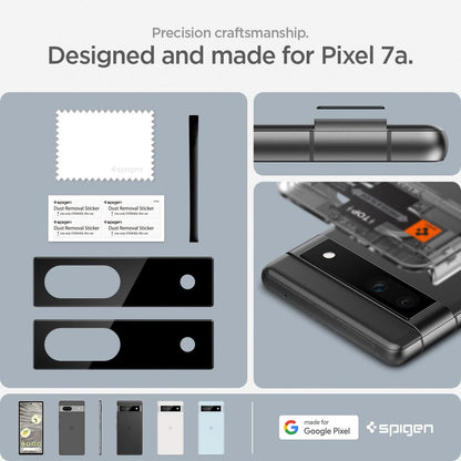 AGL05970 - Pixel 7a Glas.tR EZFit Optik Lens Protector in black precision craftsmanship designed and made for pixel 7a.