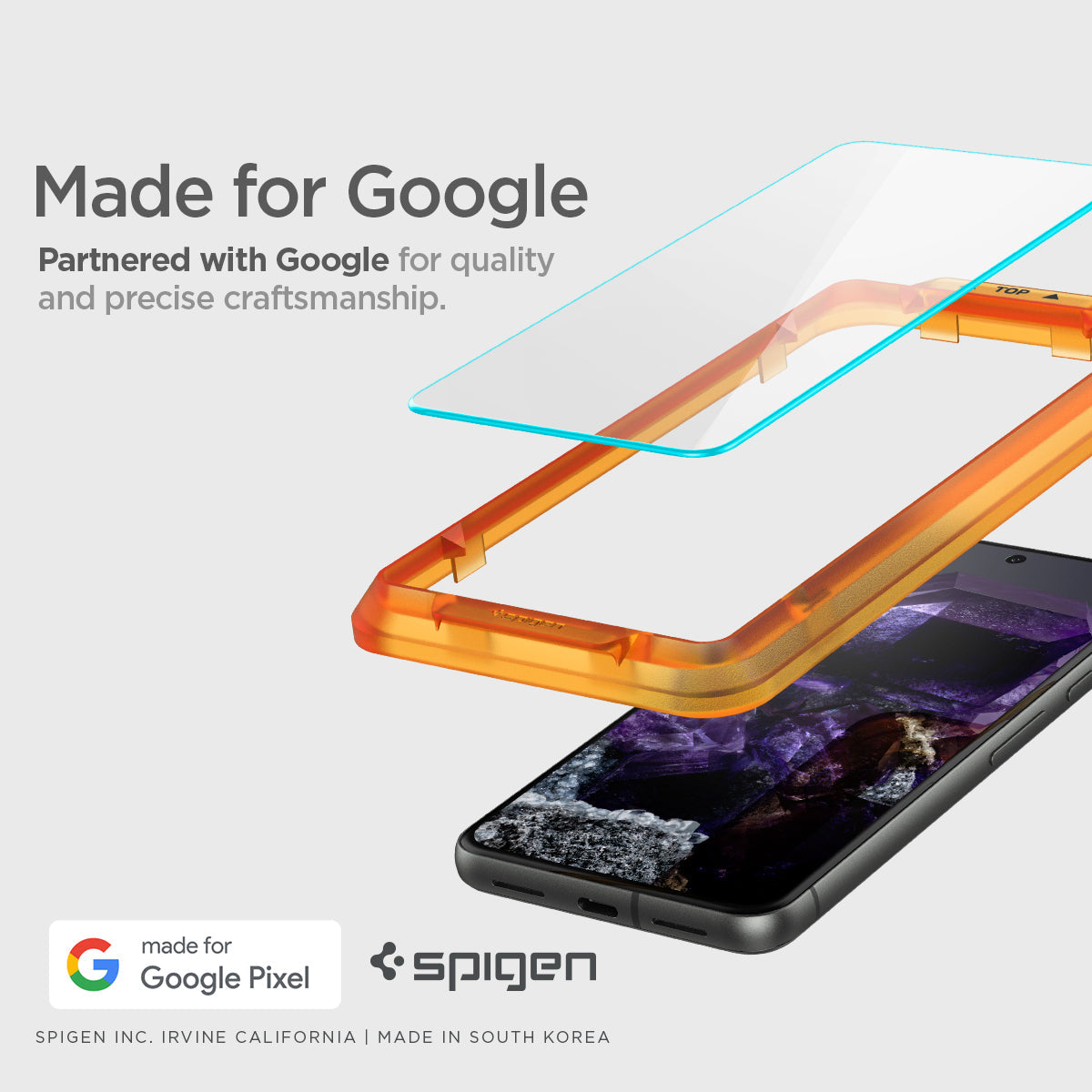 AGL07396 - Pixel 8 Alignmaster in Clear made for google partnered with google for quality and precise craftsmanship.