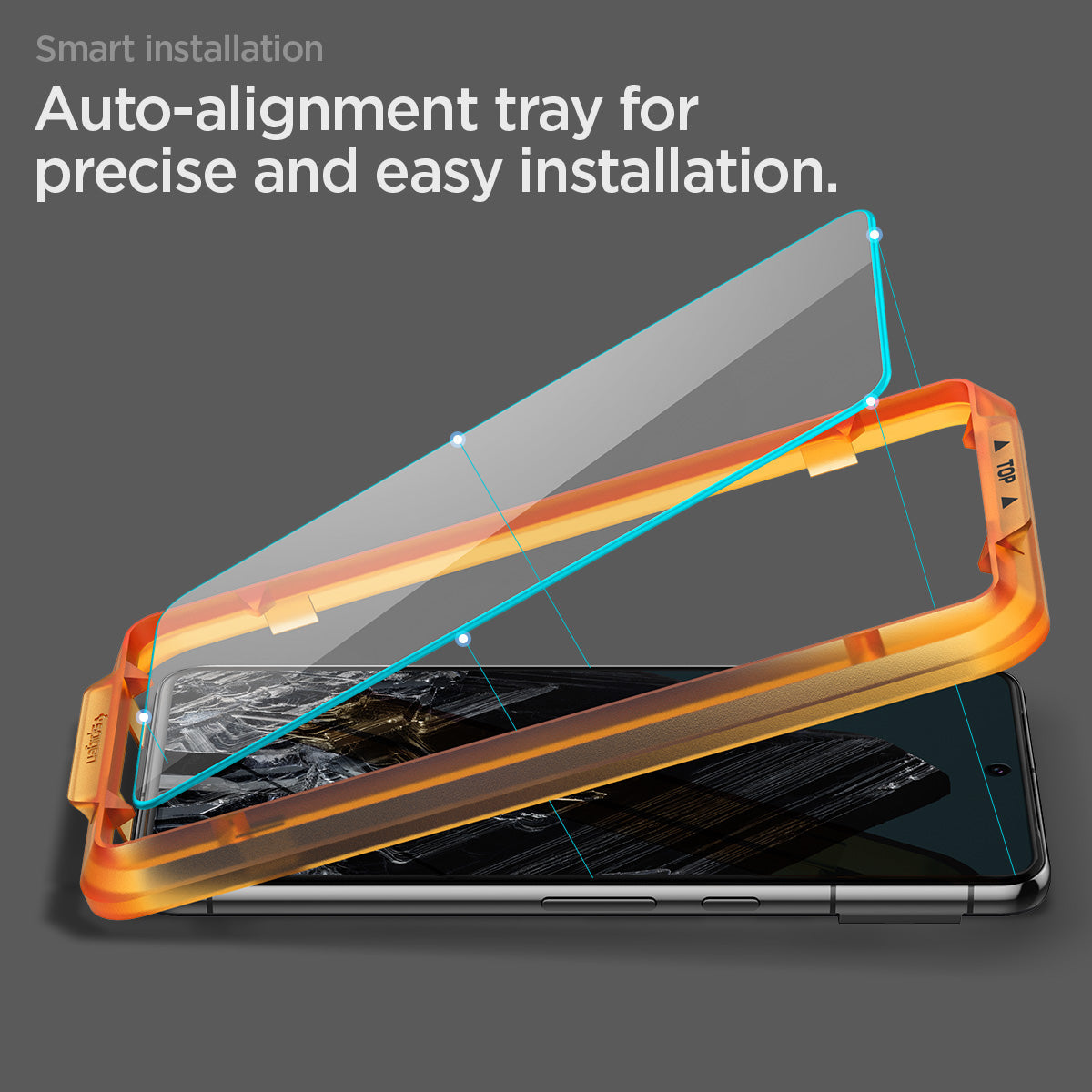 AGL07395 - Pixel 8 Pro Alignmaster in Clear smart installation auto alignment tray for precise and easy installation.