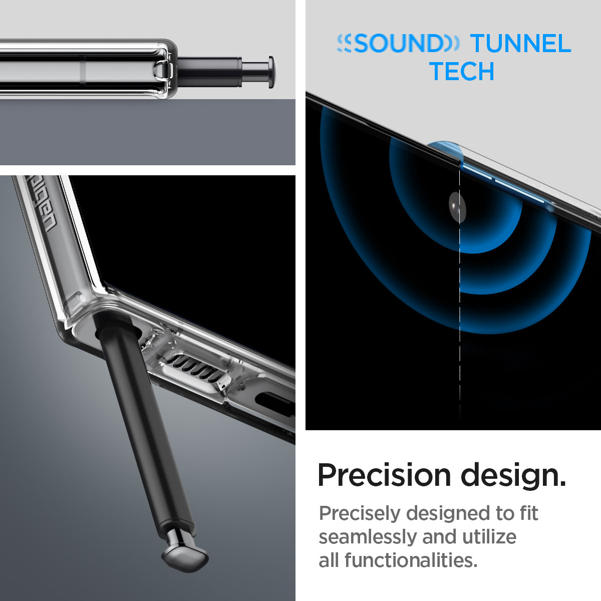 ACS05610 - Galaxy S23 Ultra Case Liquid Crystal in crystal clear precision design. precisely designed to fit seamlessly and utilize all functionalities.