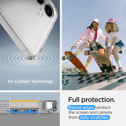 ACS07329 - Galaxy S24 Plus Case Ultra Hybrid in Crystal Clear full protection. raised edges protect the screen and camera from daily scratches. Aircushion technology.