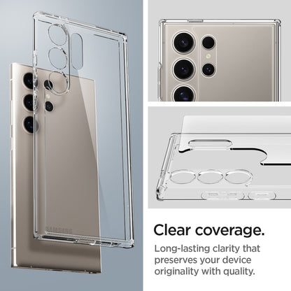 ACS07292 - Galaxy S24 Ultra Case Ultra Hybrid in Crystal Clear. Clear coverage long lasting clarity that preserves your device originality with quality.
