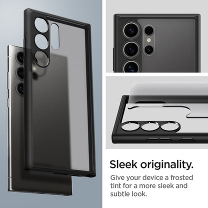 ACS07296 - Galaxy S24 Ultra Case Ultra Hybrid in Frost Black sleek originality. Give your device a frosted tint for a more sleek and subtle look.