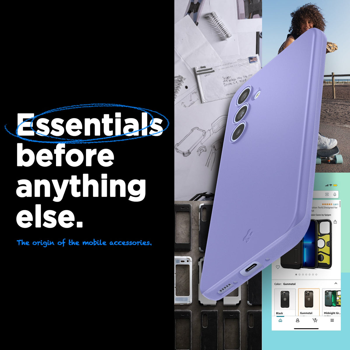 ACS06097 - Galaxy A54 5G Case Thin Fit in Awesome Violet essentials before anything else. The origin of the mobile accessories.