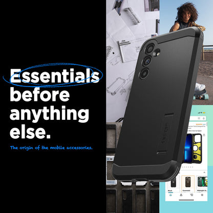 ACS05881 - Galaxy A54 5G Case Tough Armor in Black showing the back, partial side and bottom