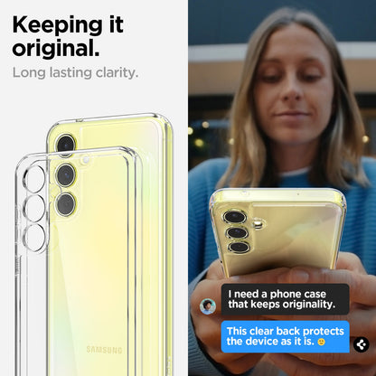 ACS07528 - Galaxy A55 5G Case Ultra Hybrid in Crystal Clear keeping it original. Long lasting clarity.