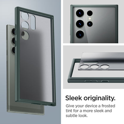 ACS06080 - Galaxy S23 Ultra Case Ultra Hybrid in frost green sleek originality. Give your device a frosted tint for a more sleek and subtle look.