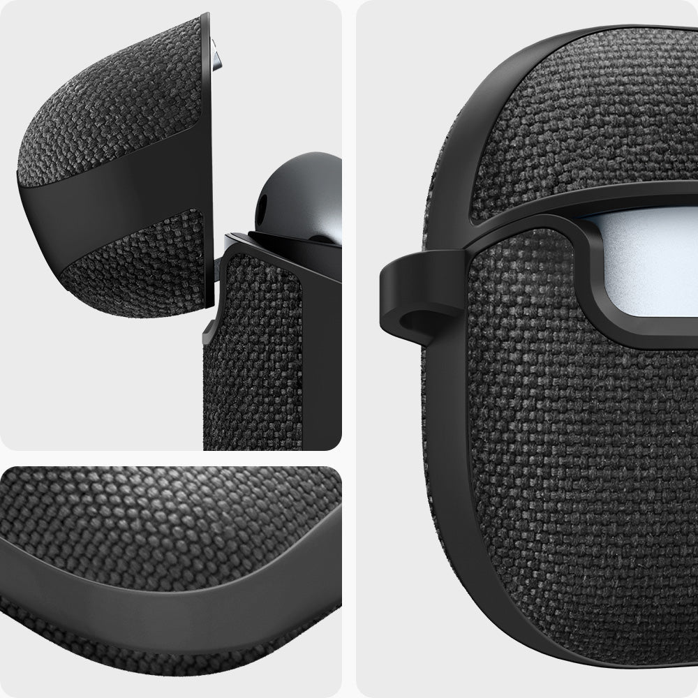 ACS08333 - Galaxy Buds 3 Pro Urban Fit in Black showing side and top.