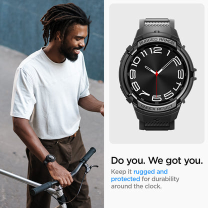 ACS06492 - Watch 6 Classic (43mm) Rugged Armor Pro in Black do you. we got you. keep it rugged and protected for durability around the clock.