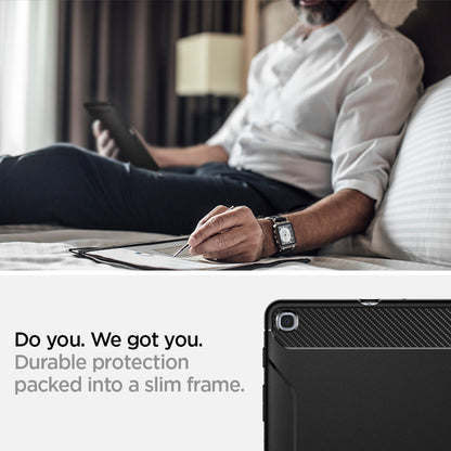 623CS26448 - Galaxy Tab A 10.1" Case Rugged Armor in matte black do you. we got you. durable protection packed into a slim frame.