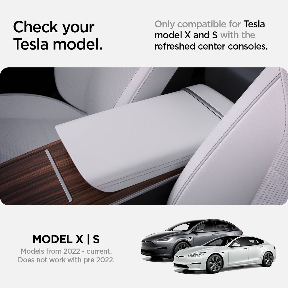 ACP06952 - Tesla Model S & X Center Console Organizer Tray in black check your tesla model only compatible for tesla model X and S with the refreshed center consoles. Model X,S Models from 2022 ~ current. does not work with pre 2022.