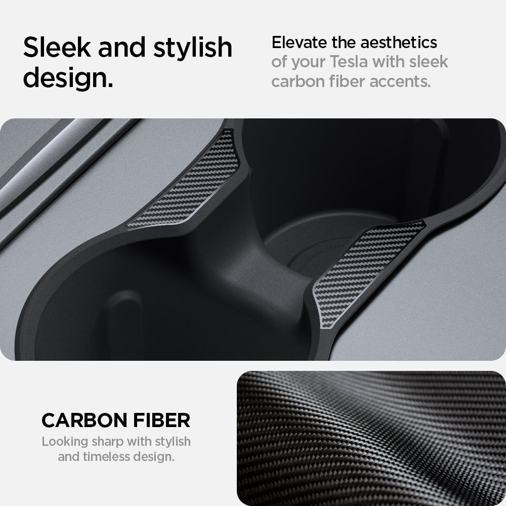ACP07107 - Tesla Model 3 & Y Cup Holder Insert showing sleek and stylish design