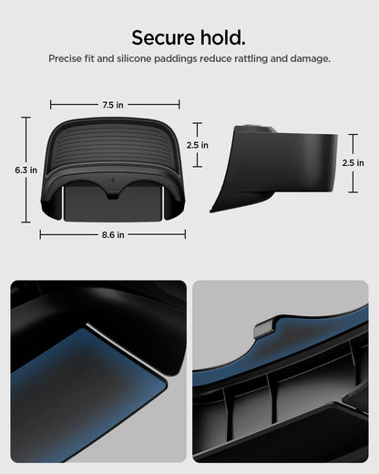 ACP11170 - Tesla Series - Console Extender | TO220CYS in Black showing secure hold