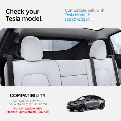 ACP06041 - Tesla Model Y Backseat Seatbelt Guide in black check your tesla model. Compatible only with Tesla Model Y(2020-2025). Not compatible with model y 2025 refresh, juniper.