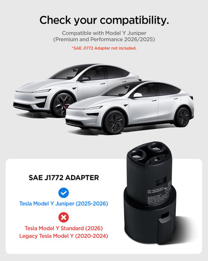 ACP11327 - Model Y Juniper (2025+) Charging Adapter Door Dock showing compatibility