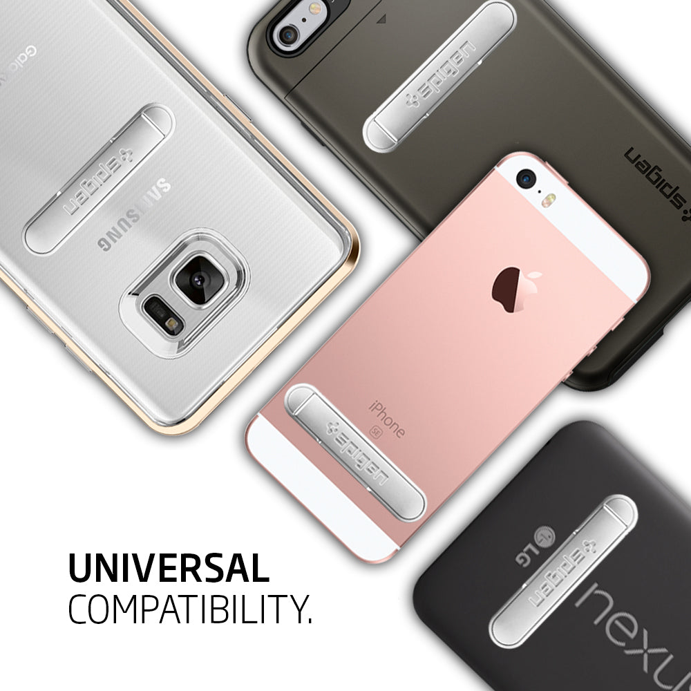 000EM20634 - U100 Universal Kickstand (Metal) in silver showing the universal compatibility