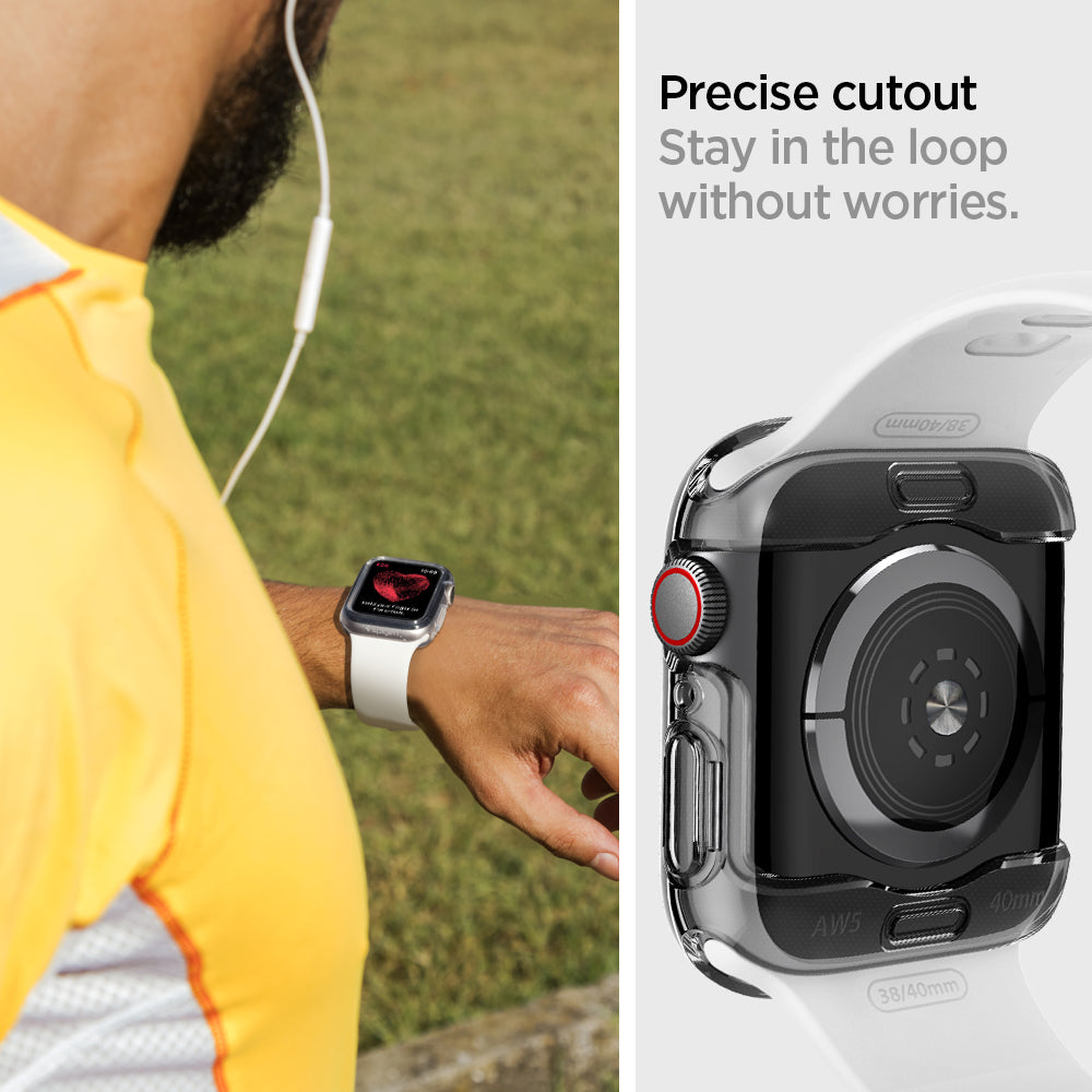 ACS00427 - Apple Watch Series (Apple Watch (40mm)) Case Ultra Hybrid in crystal clear stay in the loop without worries. Precise cutout.