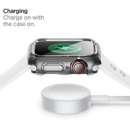 ACS00427 - Apple Watch Series (Apple Watch (40mm)) Case Ultra Hybrid in crystal clear charge on with the case on.