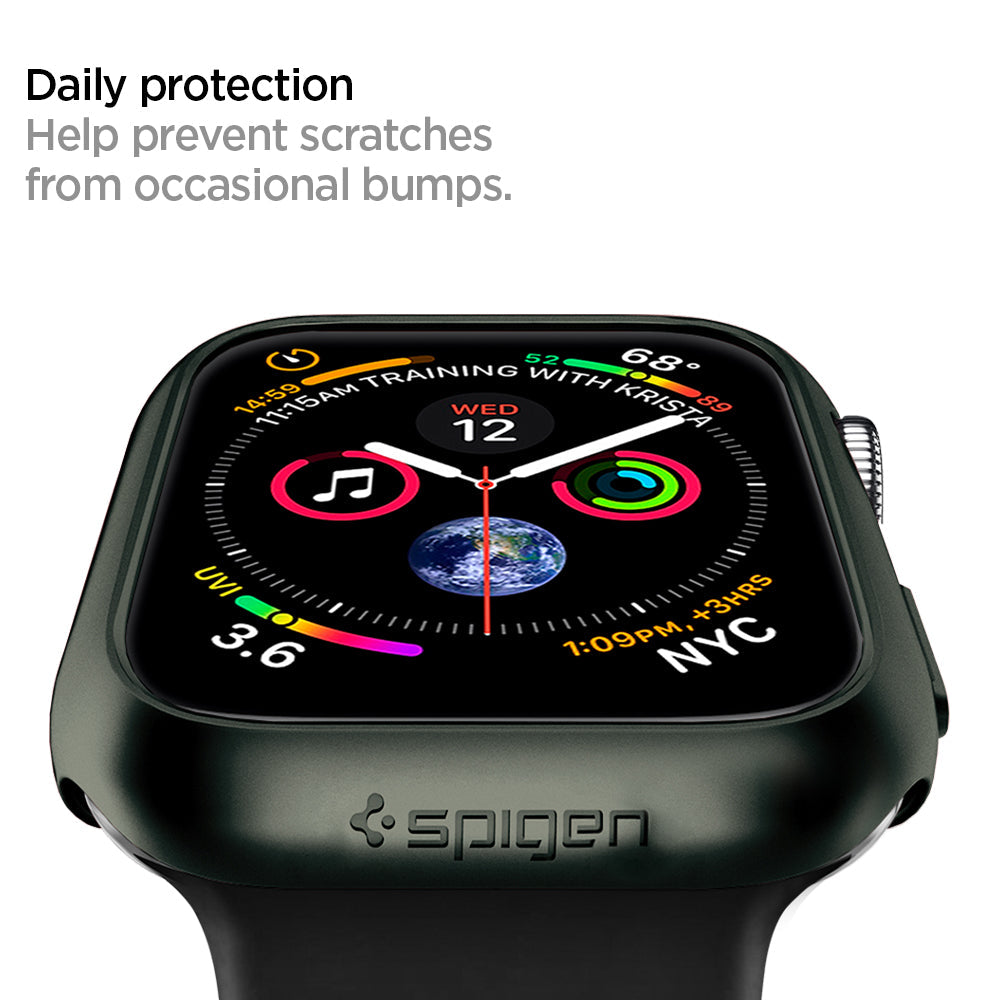 ACS02000 - Apple Watch Series (44mm) Case Thin Fit in military green help prevent scratches from occasional bumps. Daily protection