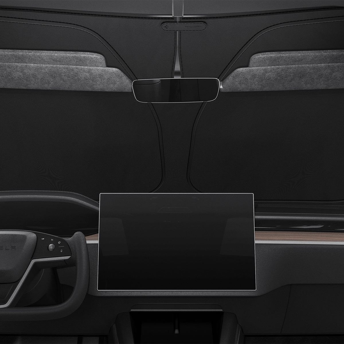 ACP09094 - Tesla Model X TO263 (2022-2025) Cryoshade in black showing put in the front