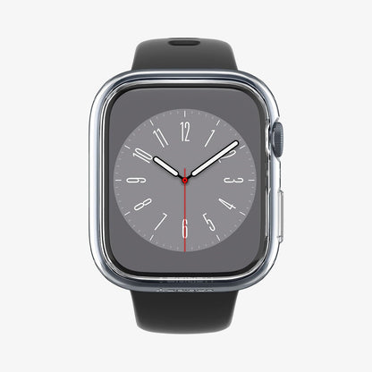 ACS04179 - Apple Watch Series (45mm) Case Thin Fit in crystal clear showing the front view