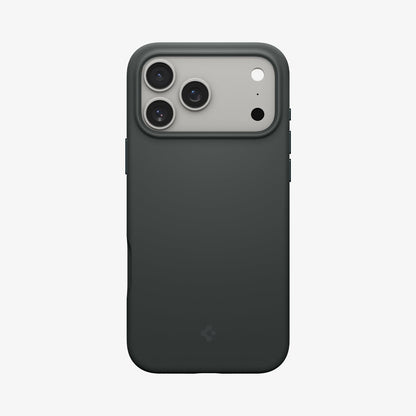 ACS09956 - iPhone 17 Pro Silicone Fit (MagFit) Case in green showing the back